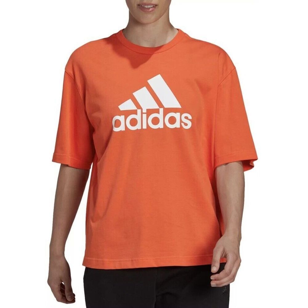 Adidas Womens Plus Size Multi Sports Short Sleeve Shorter‎ Length T-Shirt M new